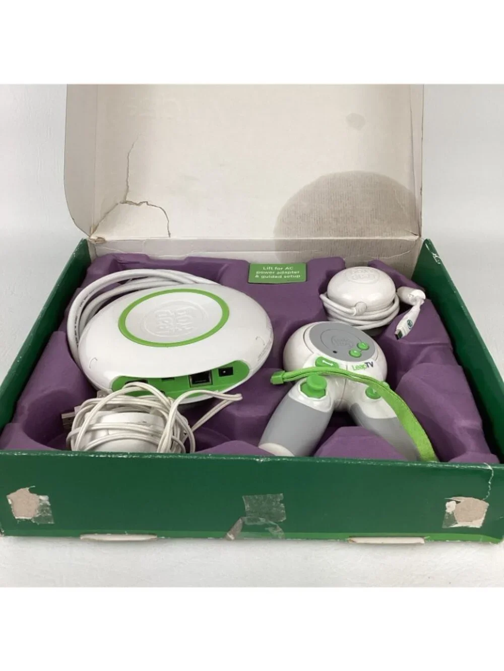 Leap Frog Leap TV Educational Active Video Gaming System Interactive TESTED